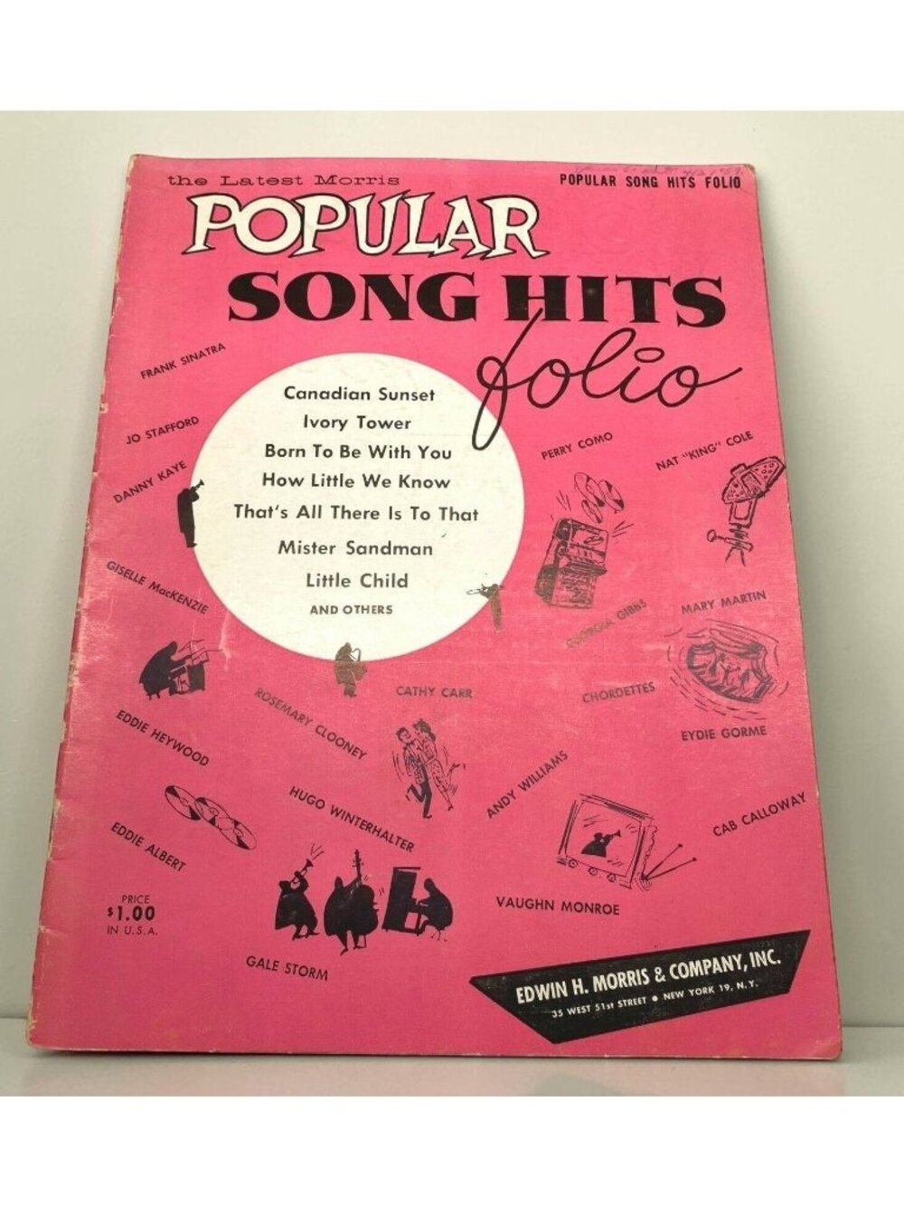 Morris Popular Song Hits Folio Vintage Sheet Music Piano Songbook 1950s